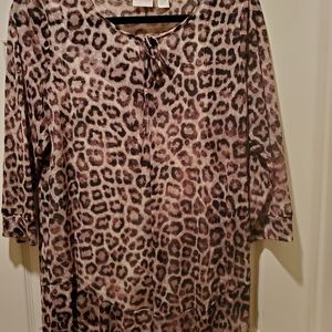 Chico’s sheer top with camisole